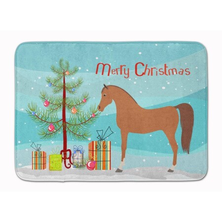 Carolines Treasures Arabian Horse Christmas Machine Washable Memory Foam Mat BB9278RUG
